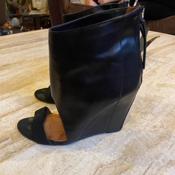 IRO Heeled Leather Ankle Boot Sandal - Picture 4 of 10